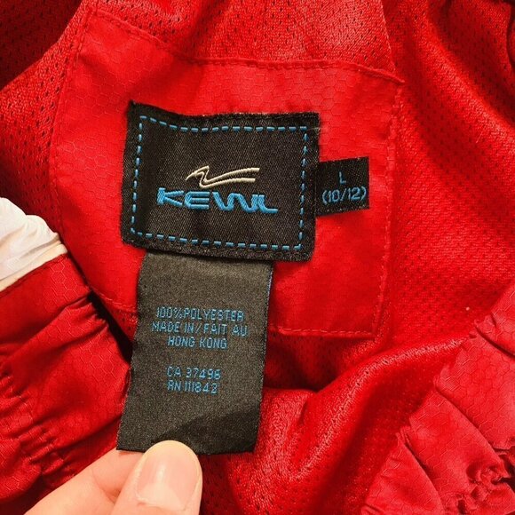 Vintage Kewl Youth (10-12) Trackpants Red Activewear Old school Wind Sport Pants - Picture 10 of 12